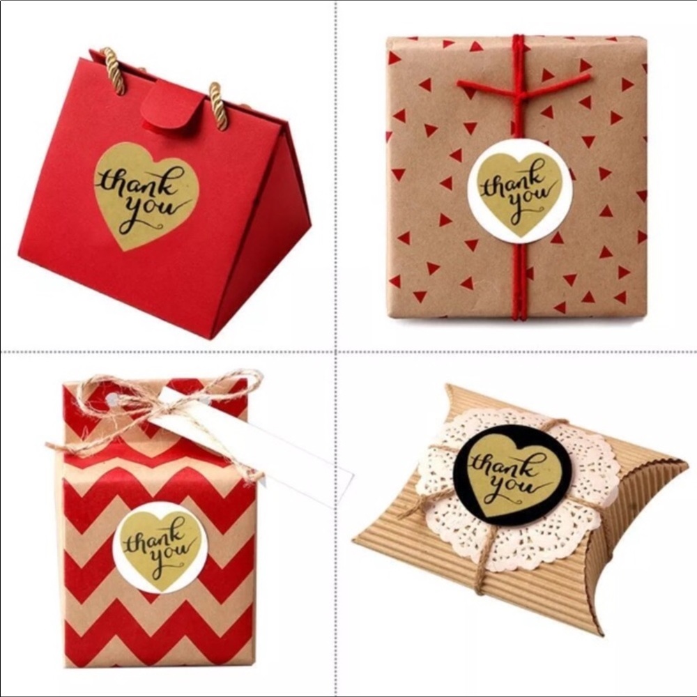 100 pcs NEW THANK YOU 😊 golden‎ heart stick…